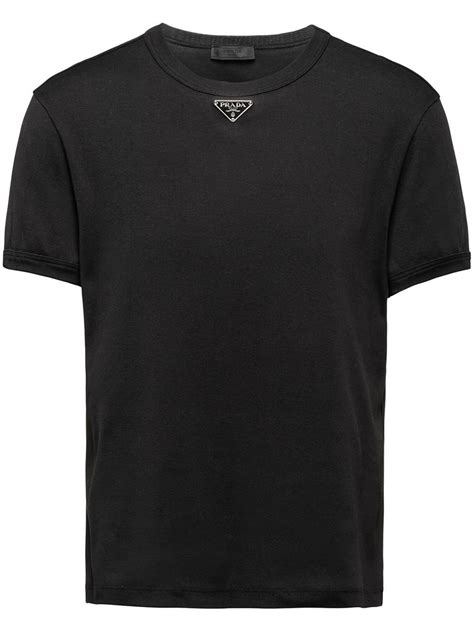 prada t shirt black|Prada black tee.